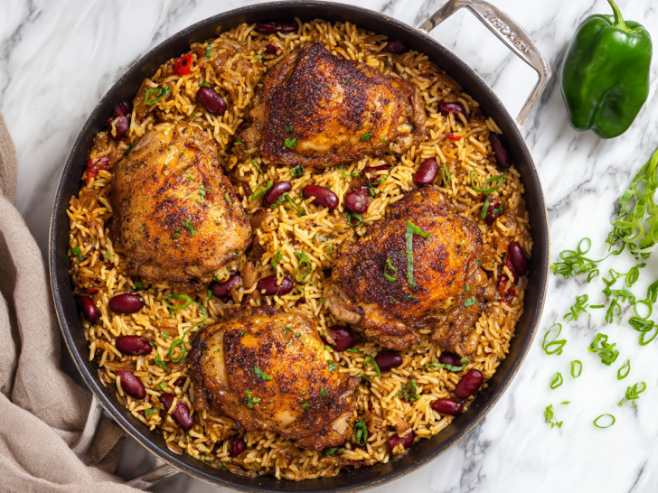 Easy Caribbean Chicken & Rice Recipe!