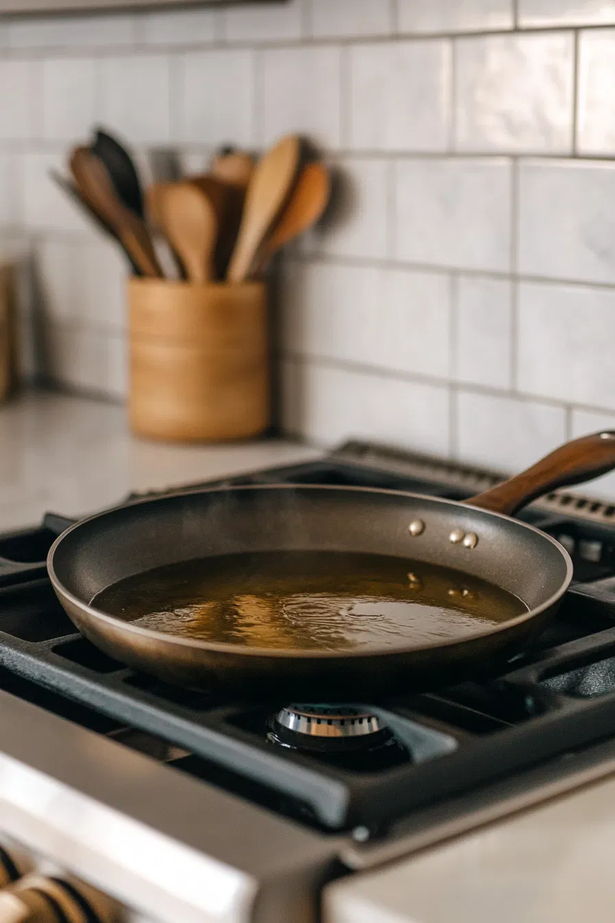 Heat oil in a skillet