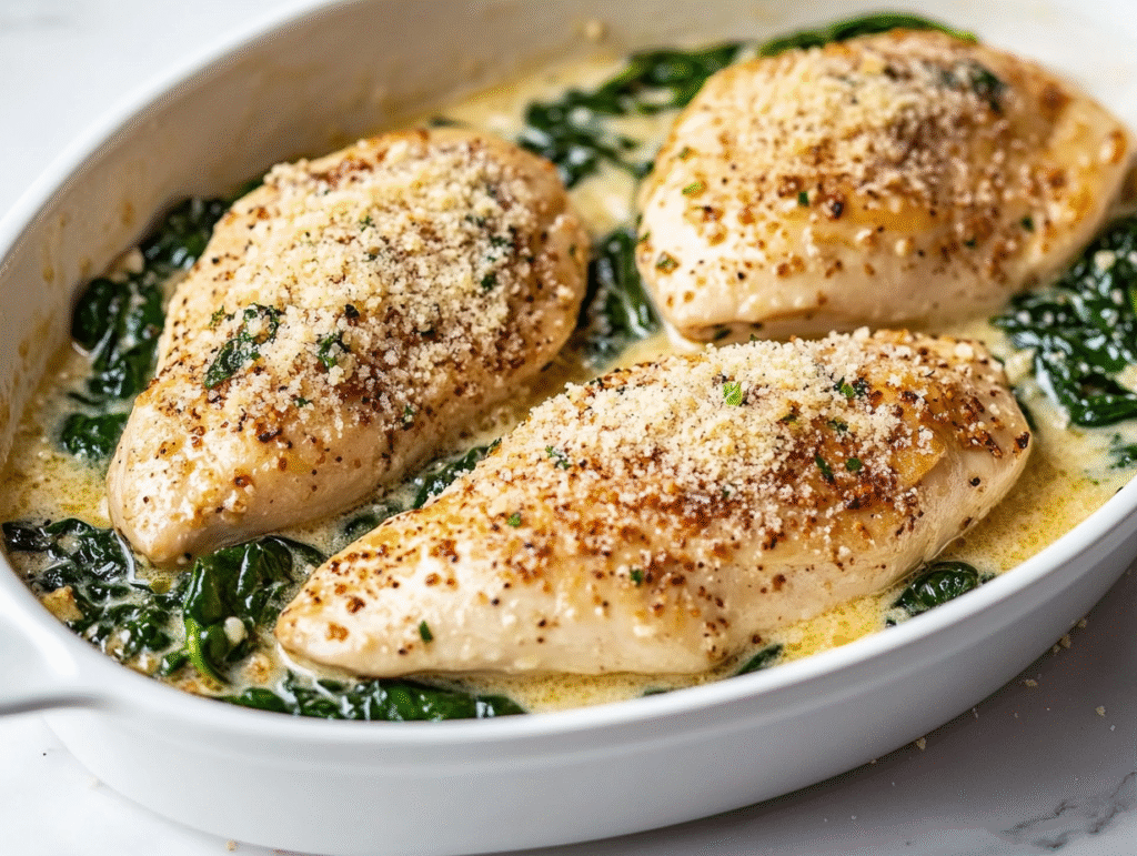 Quick and Easy Chicken Florentine in 30 Mins!