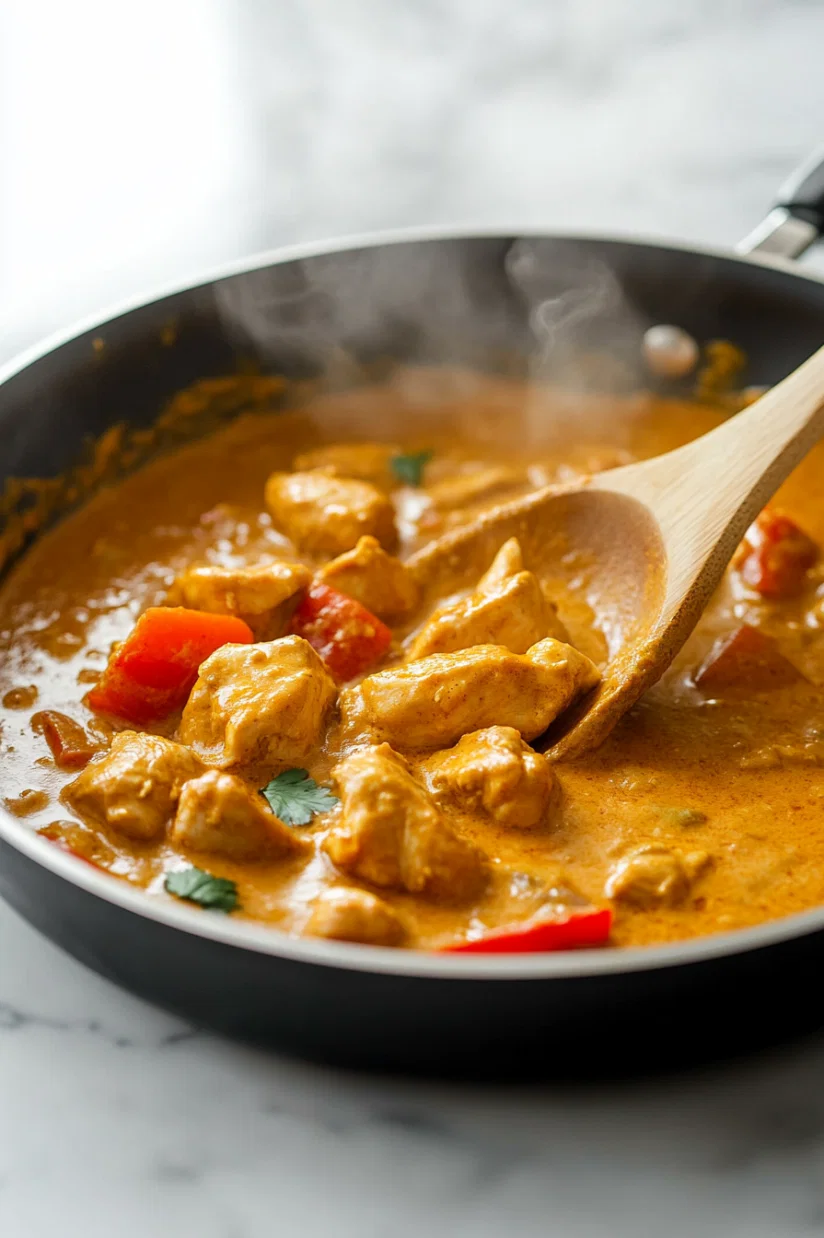 Return the chicken to the pan