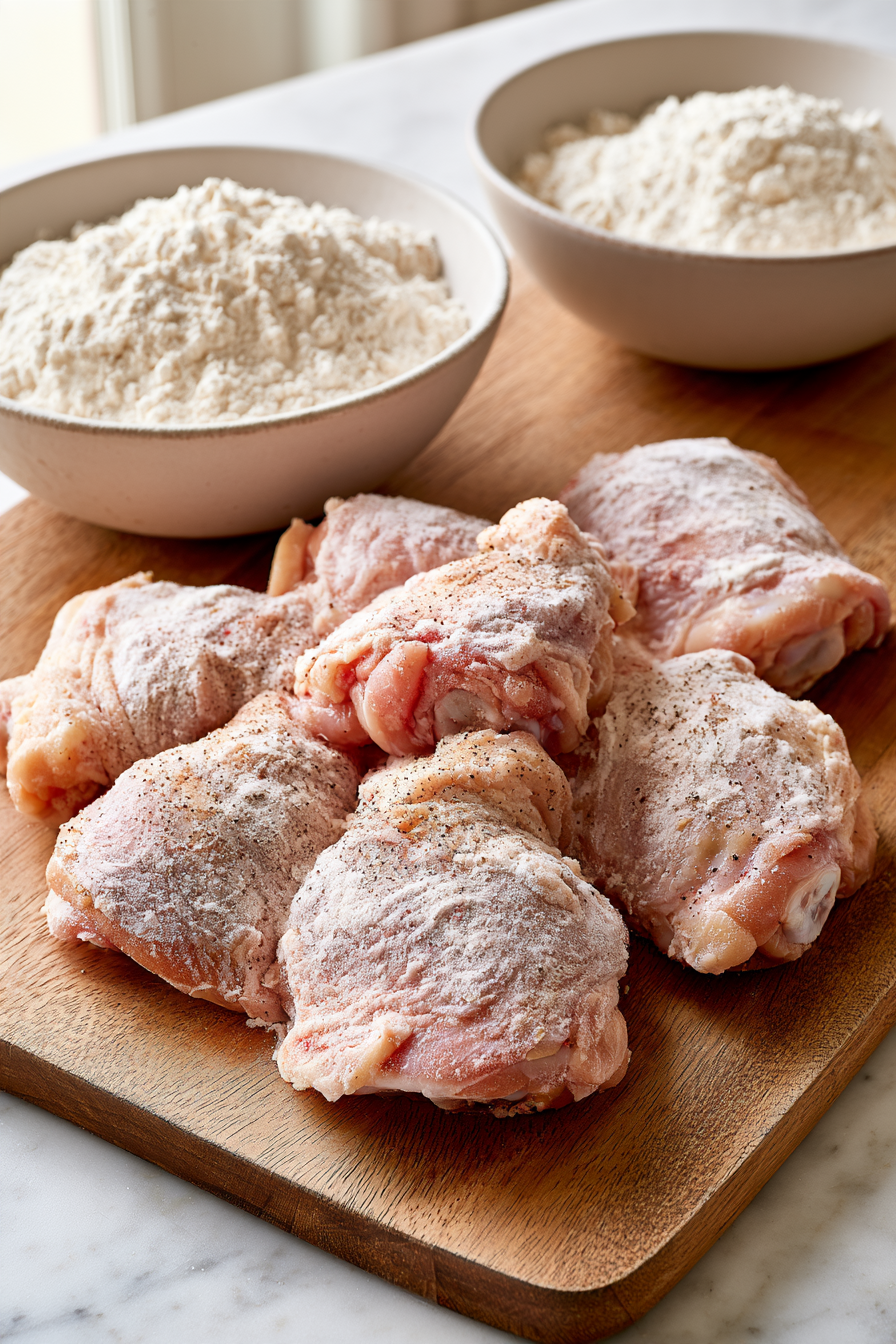 Season both sides generously with salt and pepper
