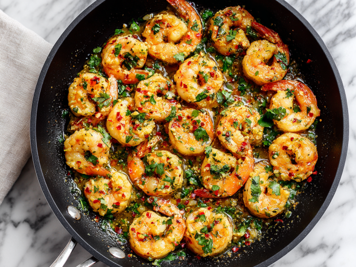 Spicy Lemon Garlic Shrimp Recipe in 20 Mins!