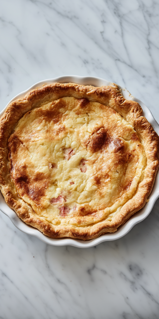 Perfect Amish Rhubarb Custard Pie Recipe!