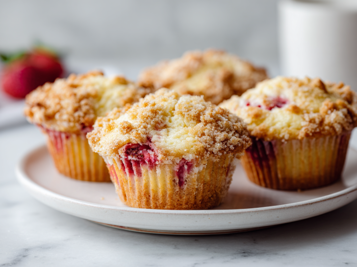 Authentic Strawberry Cream Cheese Muffins Recipe!
