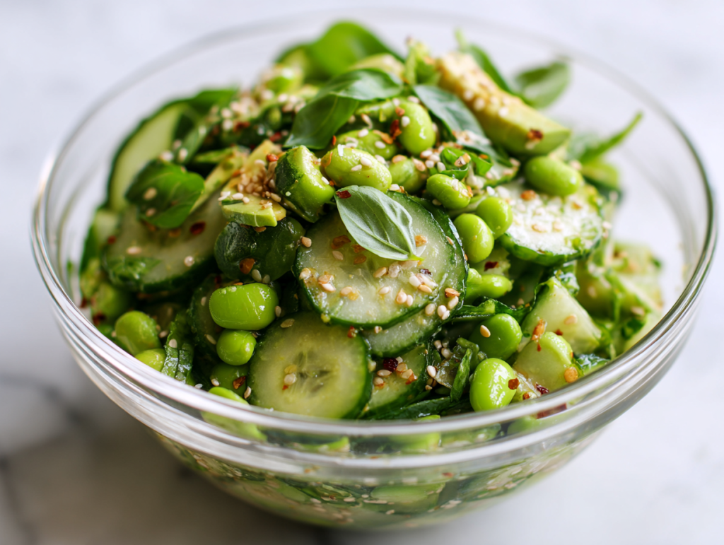 Best Cucumber Edamame Salad Recipe Ever!