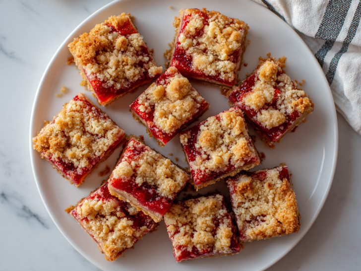 Best Strawberry Crumble Bars Recipe Ever!