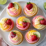 Authentic Strawberry Mango Margarita Cupcakes Recipe!