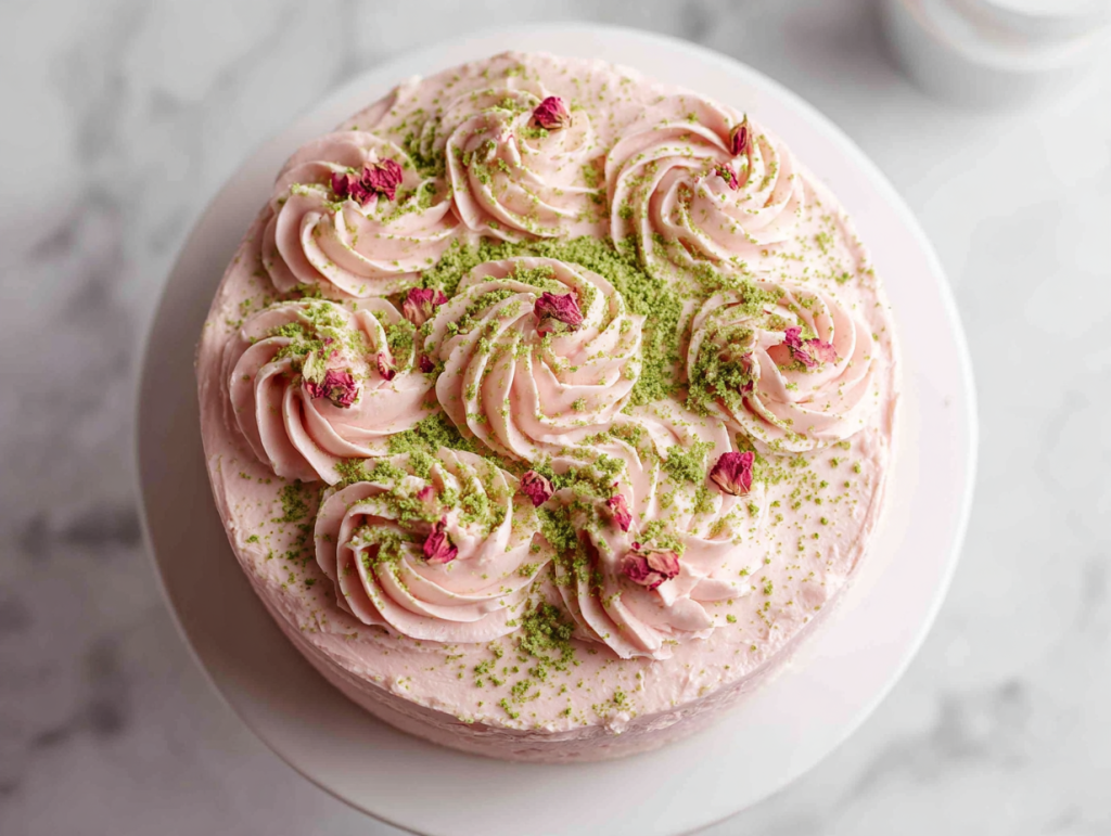 Easy Strawberry Matcha Cake Recipe!