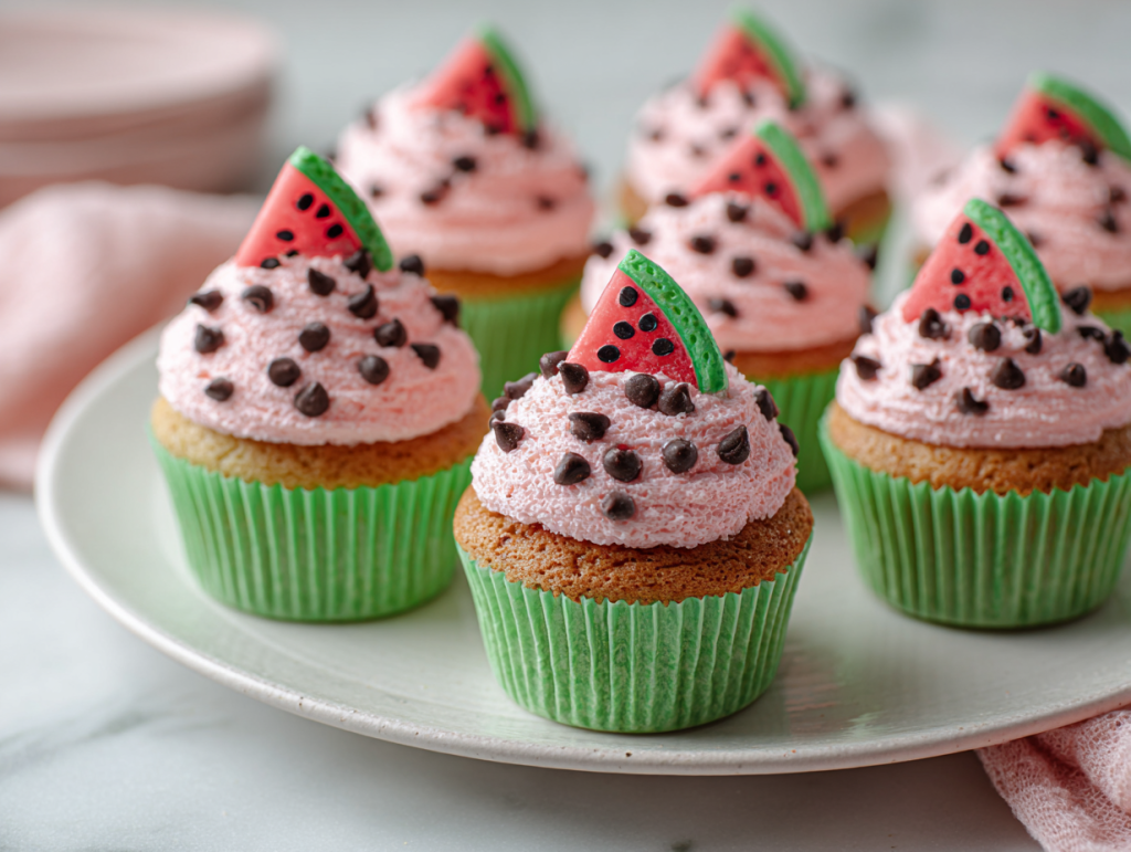 Delicious Watermelon Cupcakes Recipe!