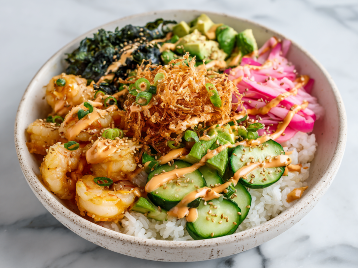 The Best Crispy Shrimp Sushi Bowl Recipe!
