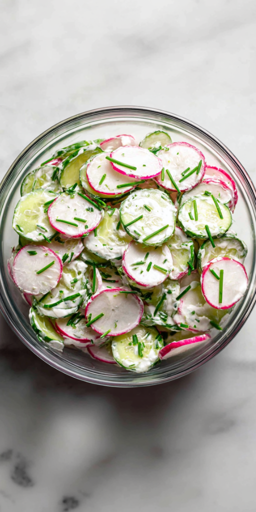 Healthy Cucumber Radish Salad in Just 10 Mins!