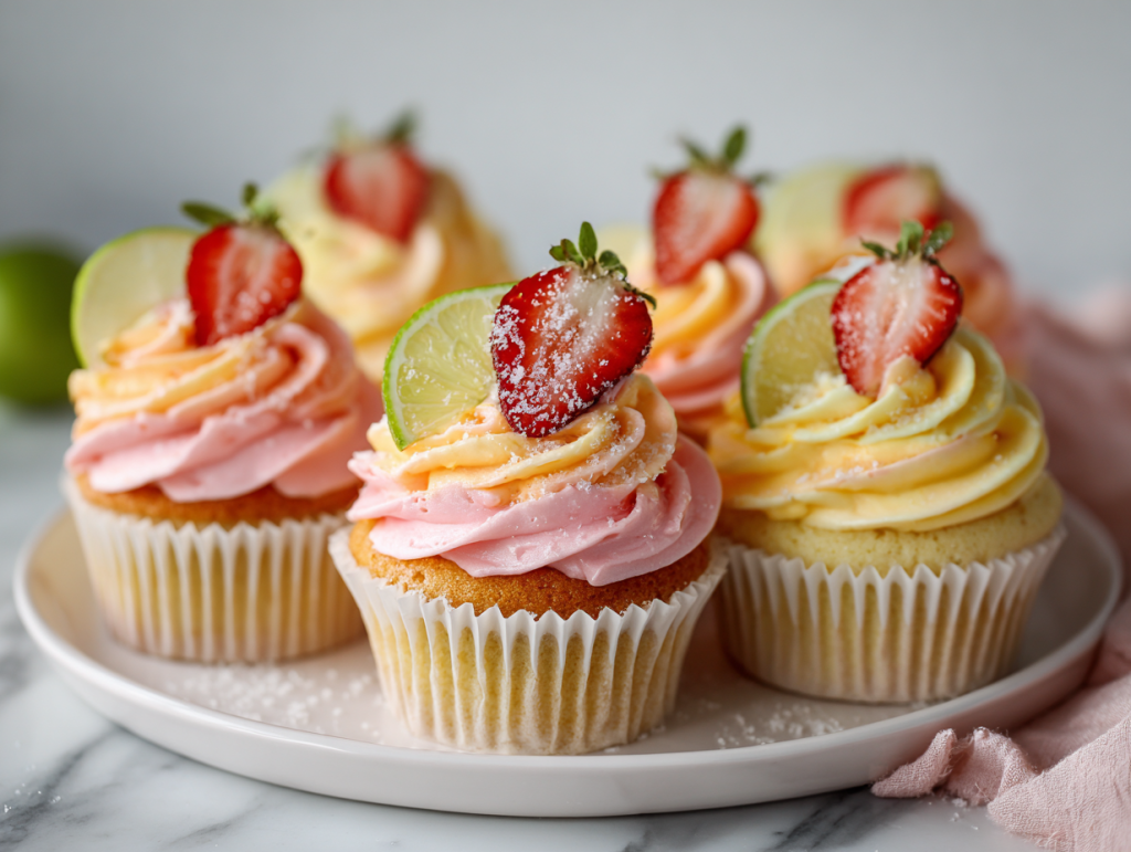 Authentic Strawberry Mango Margarita Cupcakes Recipe!