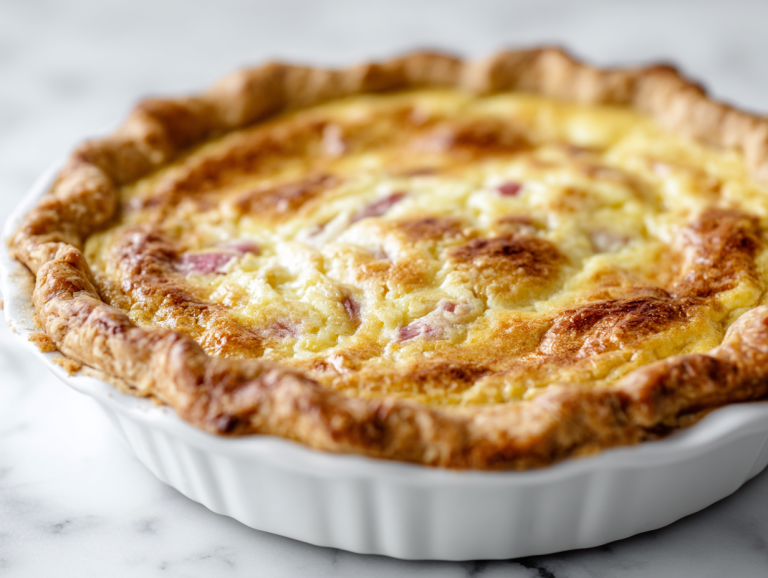 Perfect Amish Rhubarb Custard Pie Recipe!