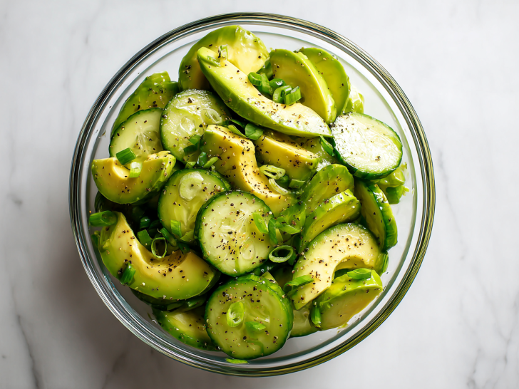 Healthy Avocado Cucumber Salad Recipe for Summer!