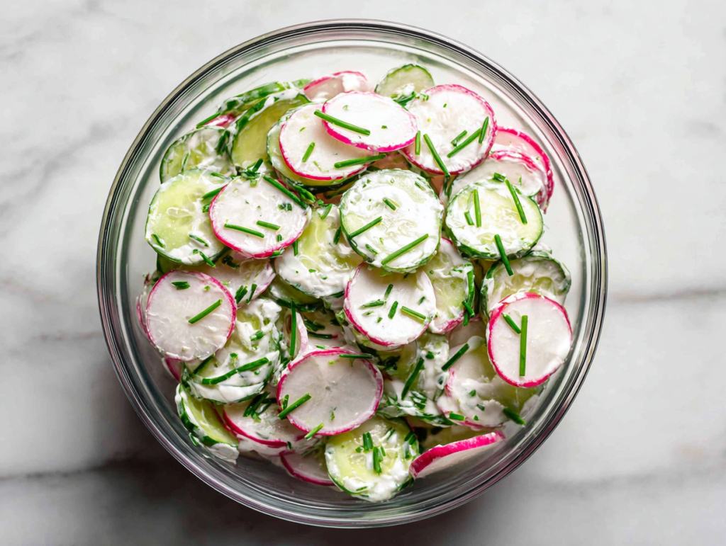 Healthy Cucumber Radish Salad in Just 10 Mins!