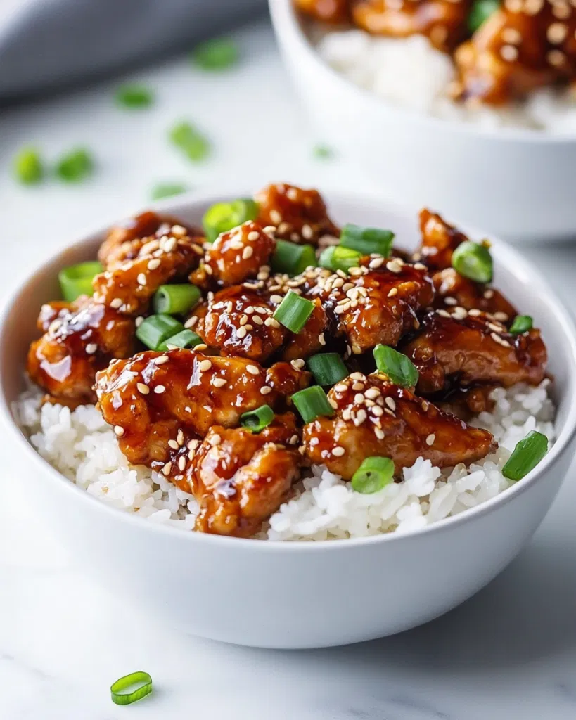 Healthy Sticky Chicken Bowls Recipe!