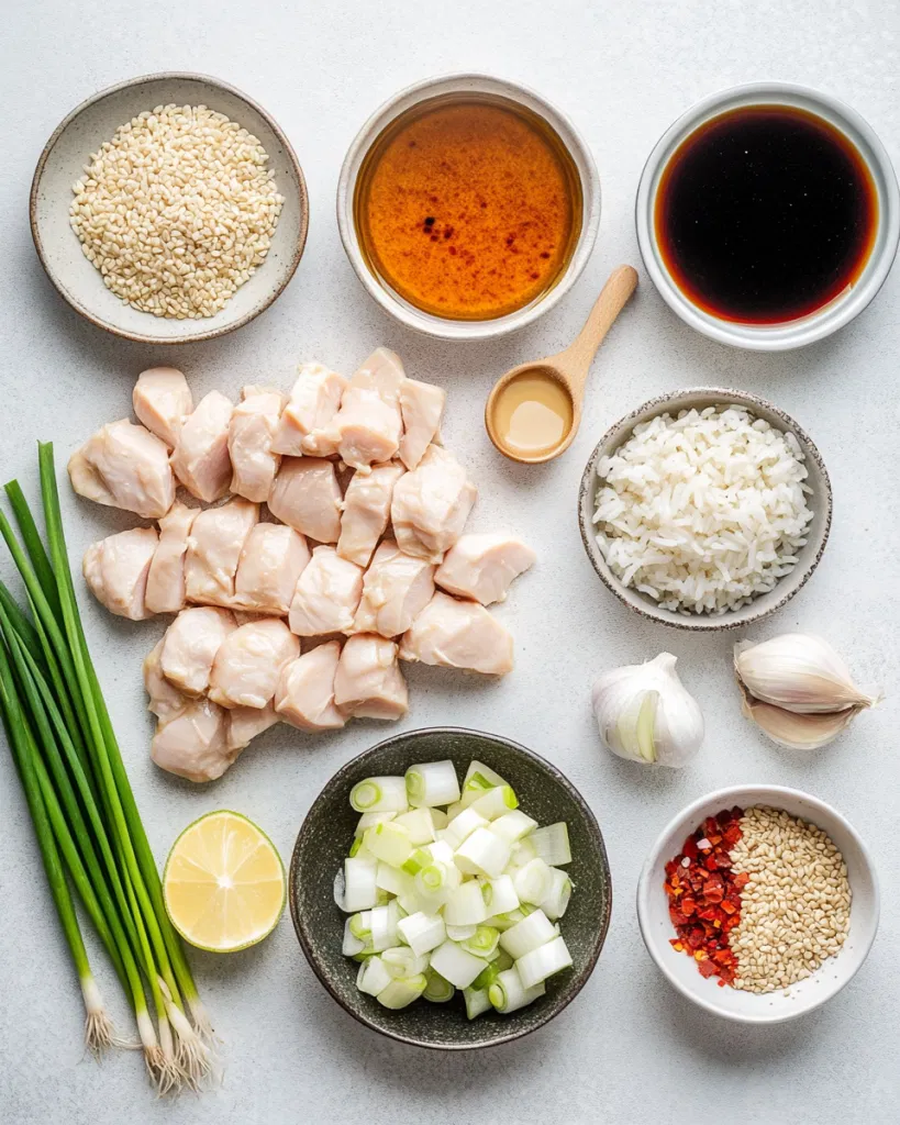 Healthy Sticky Chicken Bowls Recipe