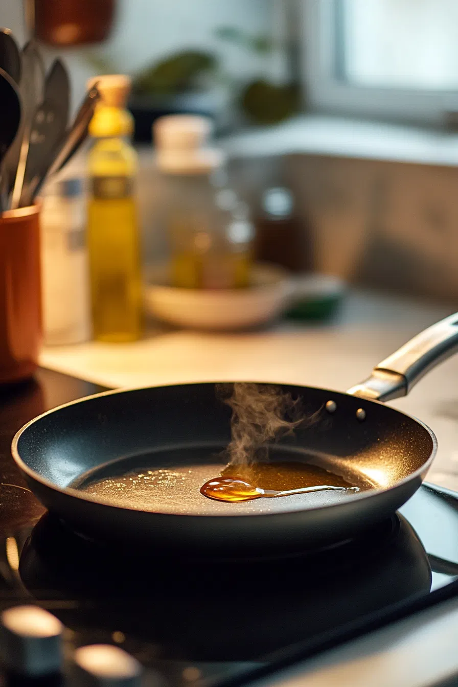 Heat oil in a skillet
