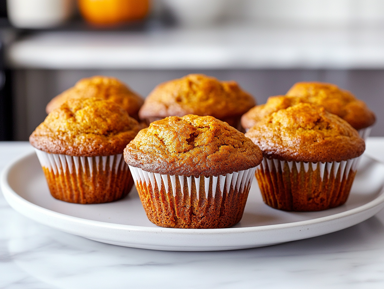Pumpkin Muffins with Cardamom and Ginger