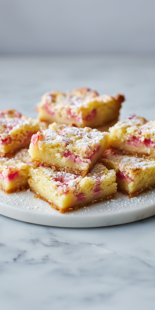The Best Rhubarb Dream Bars Recipe!