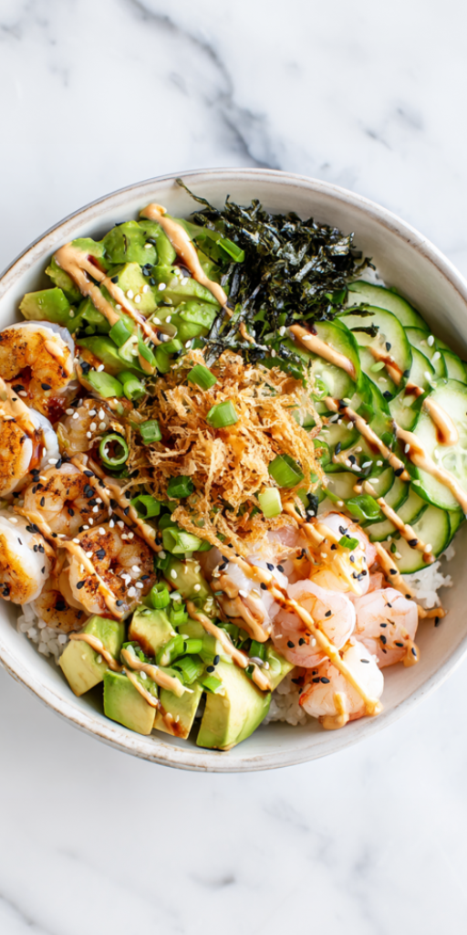 The Best Crispy Shrimp Sushi Bowl Recipe!