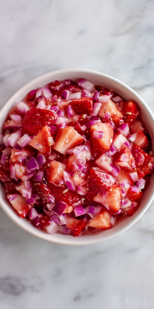 10-Minute Best Strawberry Rhubarb Salsa Recipe Ever!