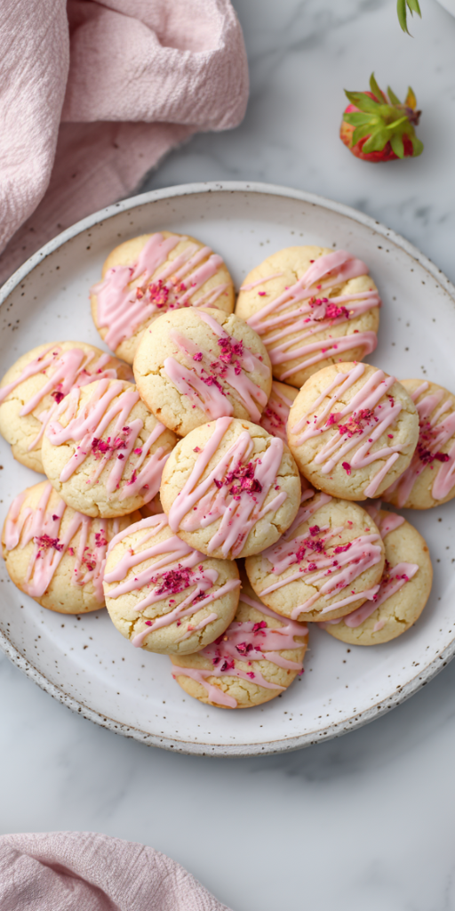 Delicious Strawberry Shortbread Cookies Recipe!