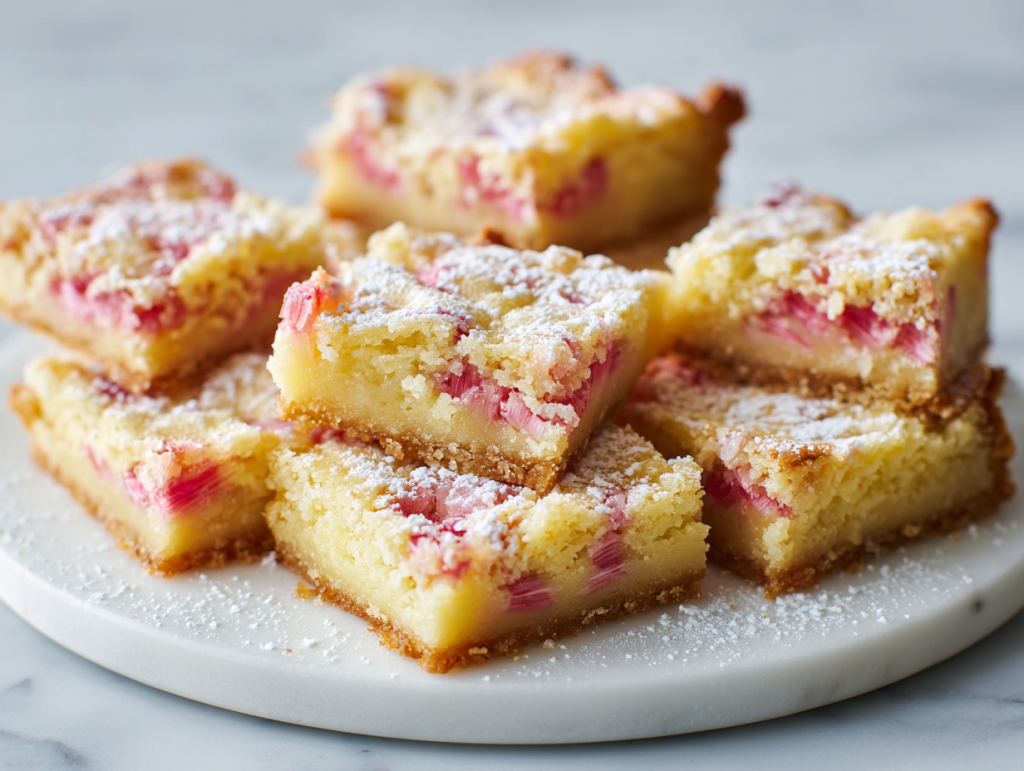 The Best Rhubarb Dream Bars Recipe!
