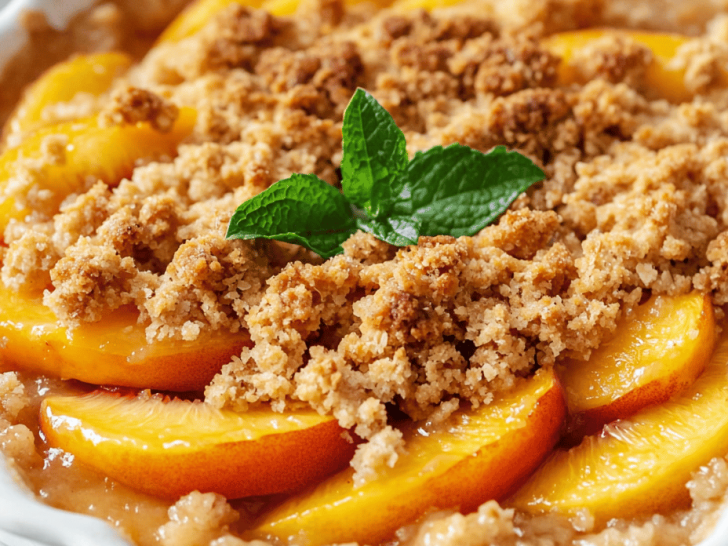 Peach Crisp: A Nostalgic Summer Twist with a Modern Flair