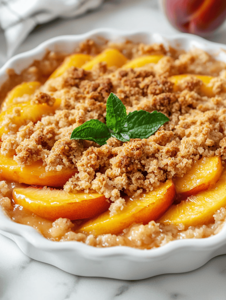 Peach Crisp Recipe
