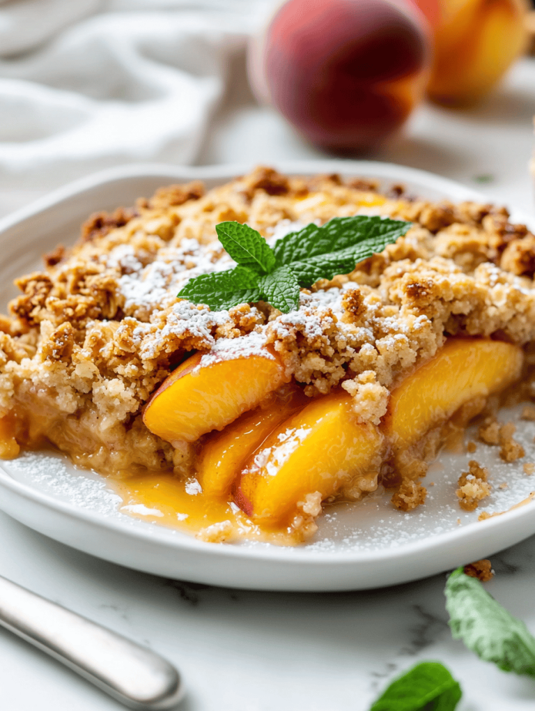Peach Crumble Recipe