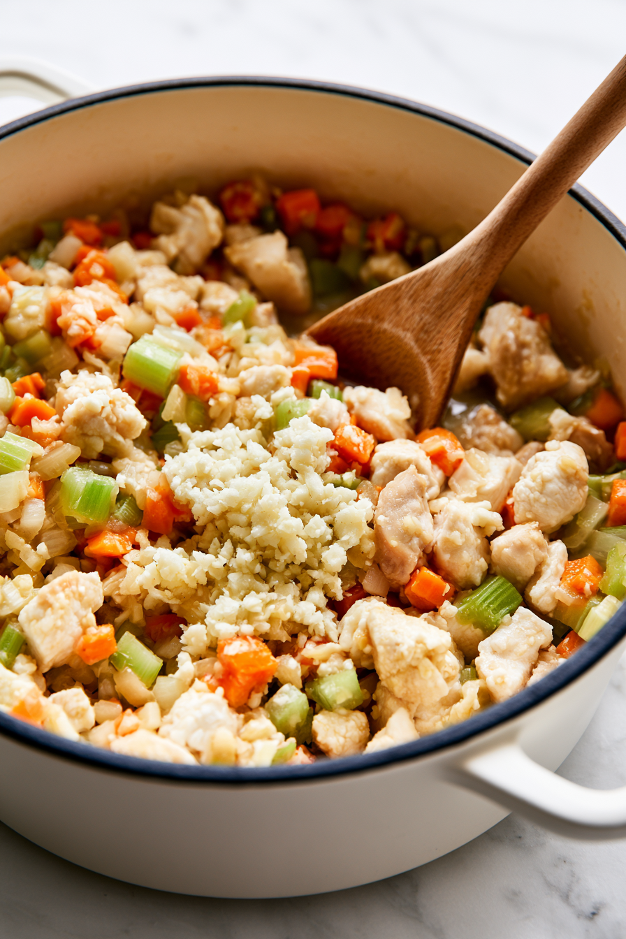 Add Garlic and Chicken