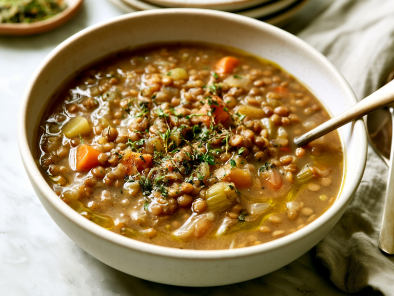Autumn Lentil and Apple Cider Soup Recipe