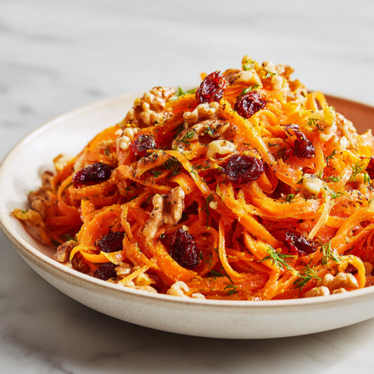 Carrot Salad with Currants, Walnuts & Curry Vinaigrette Recipe