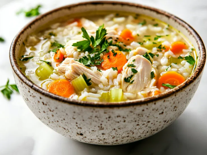 Cozy Fall Chicken & Rice Soup Recipe