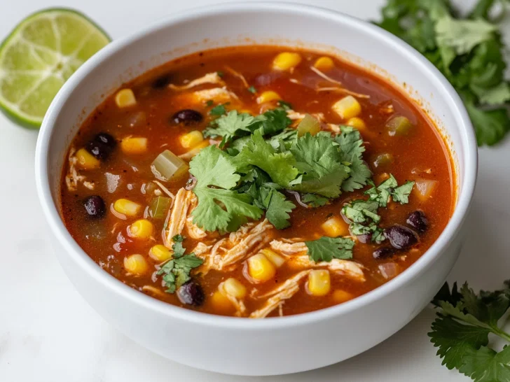 Flavorful Slow Cooker Chicken Tortilla Soup Recipe