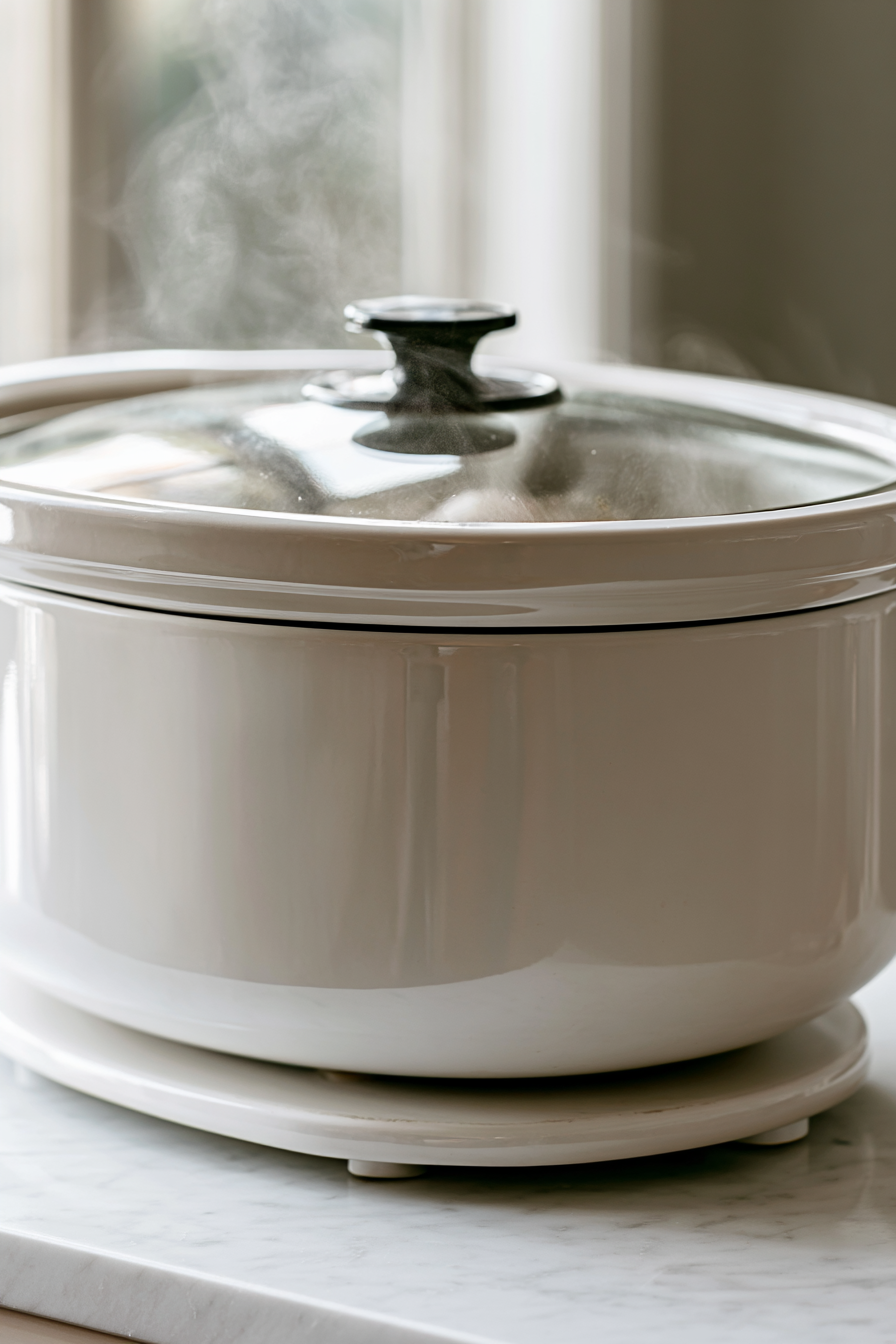 Cover the slow cooker with the lid and cook on low for 6 hours or on high for about 3 hours