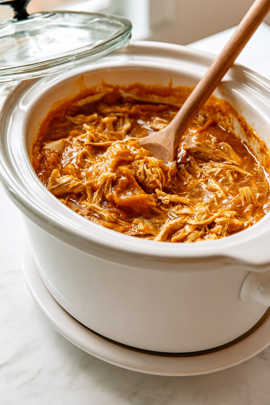 Gently stir everything together with a mixing spoon to evenly distribute the spices and liquids