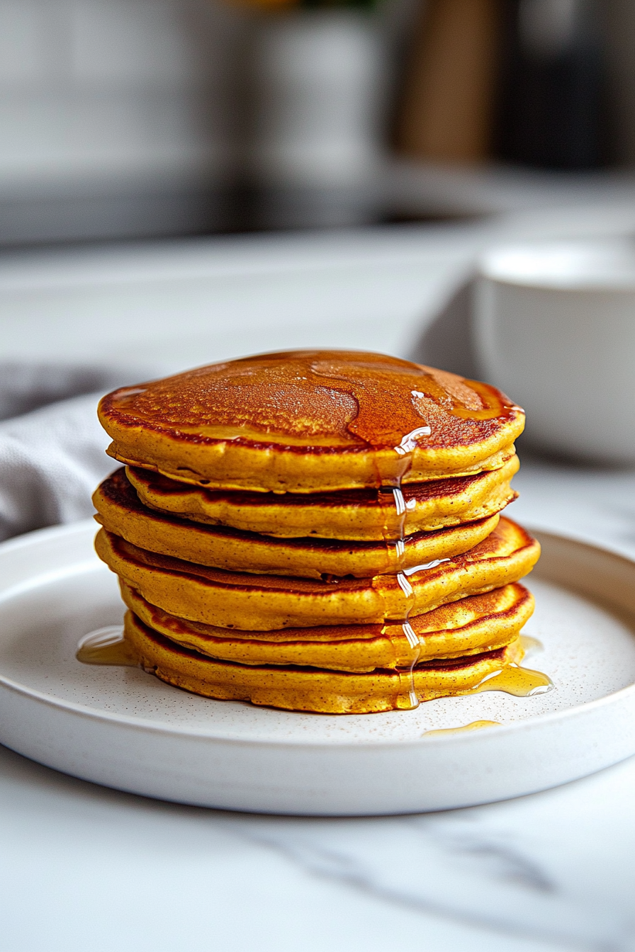 Remove the cooked pancakes and keep warm by stacking them on a plate covered loosely with foil