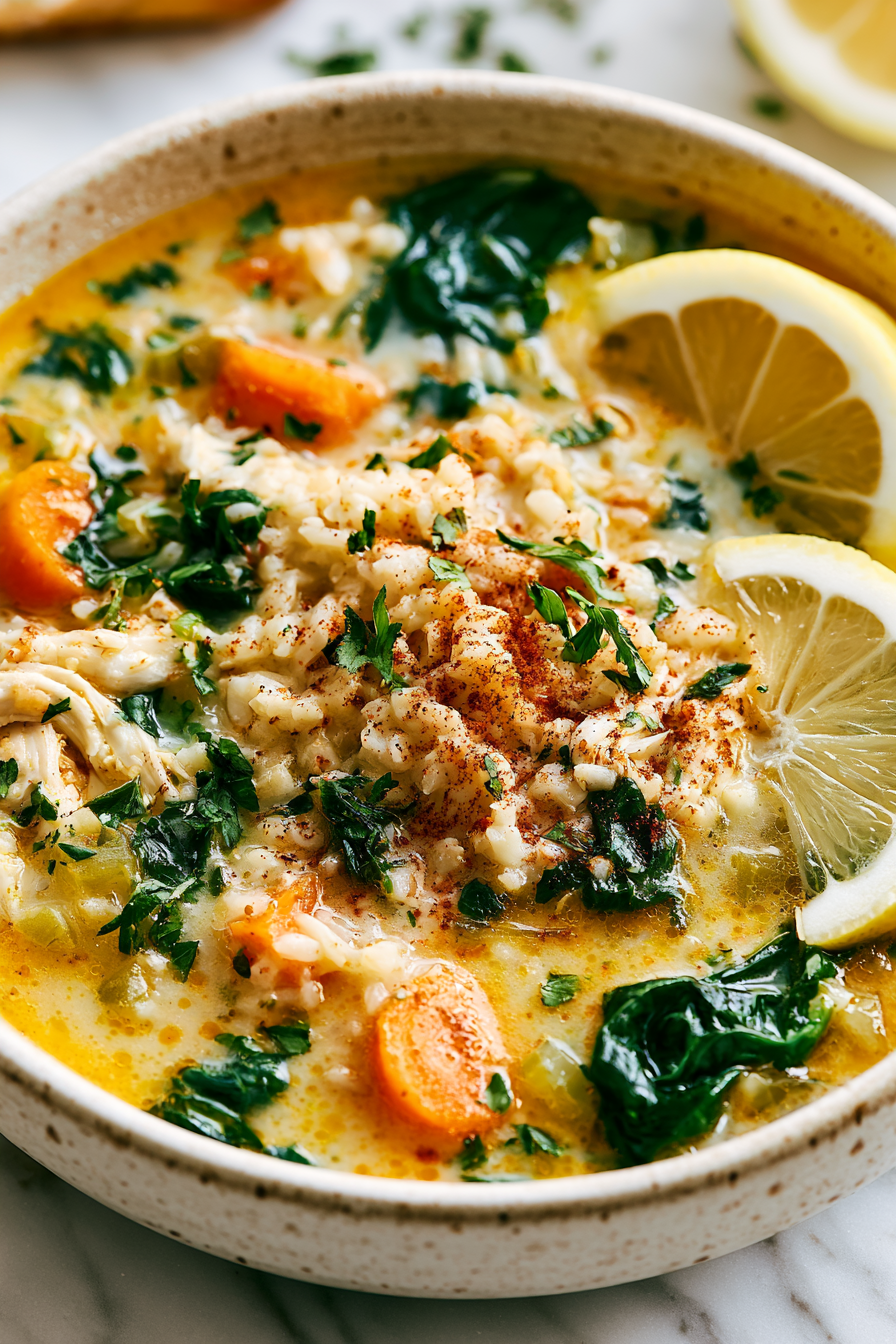 Serve Autumn-Spiced Chicken and Rice Soup