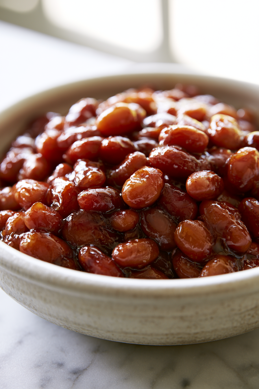 Serve Maple Glazed Slow Cooker Beans