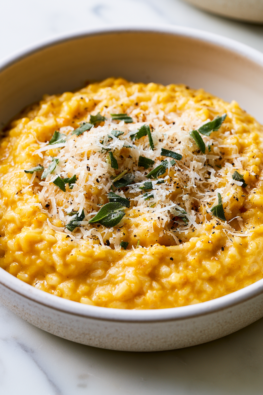Serve Slow Cooker Pumpkin Risotto