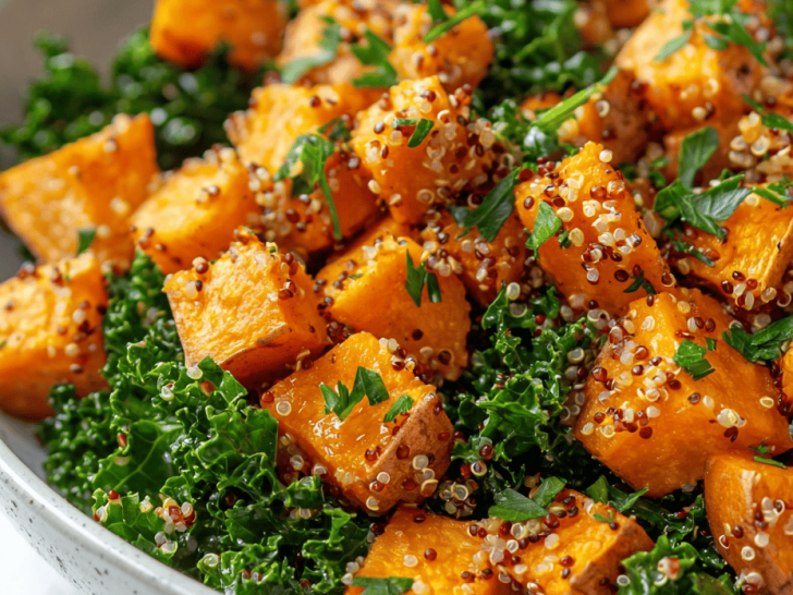 Sweet Potatoes Reinvented: Quinoa & Kale Bake with a Twist