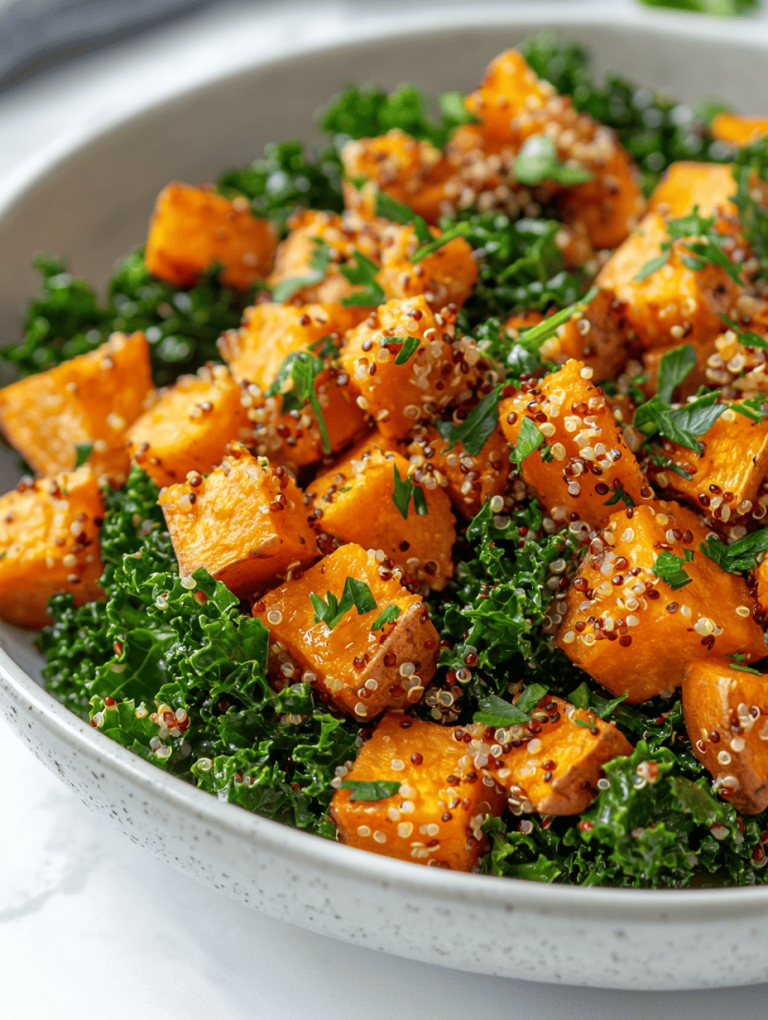 Sweet Potatoes Reinvented: Quinoa & Kale Bake with a Twist