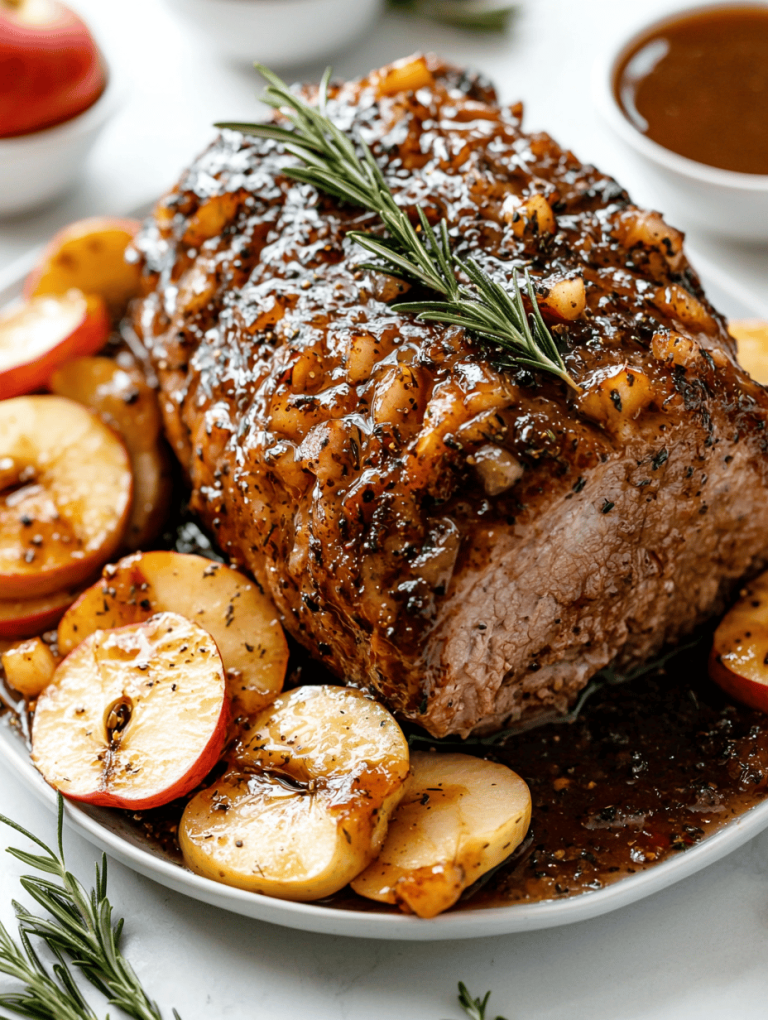 Autumn’s Secret: Slow Cooker Apple Cider Pork Roast with a Twist