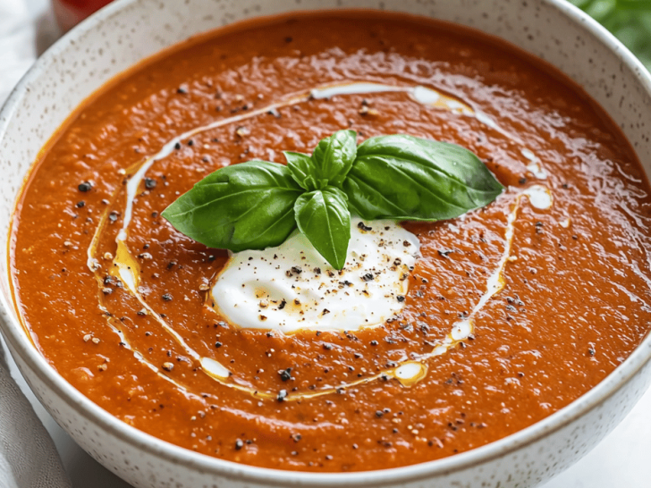 Lazy Days: Crockpot Roasted Tomato Soup with a Surprise Twist