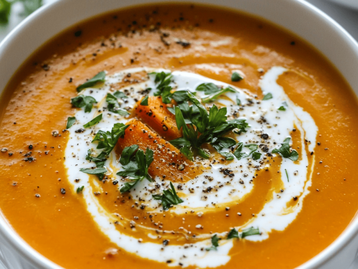 Velvety Autumn Bliss: Roasted Butternut Squash & Carrot Soup for Cozy Souls