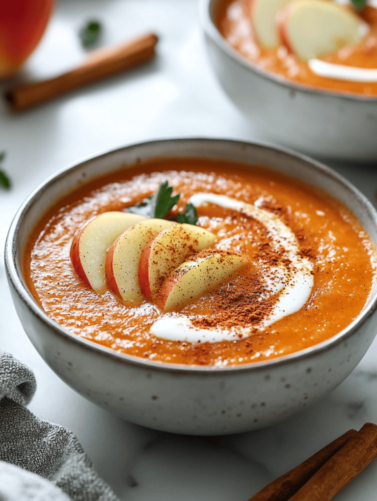 Unexpected Comfort: Spicy Apple Cinnamon Soup with a Twist