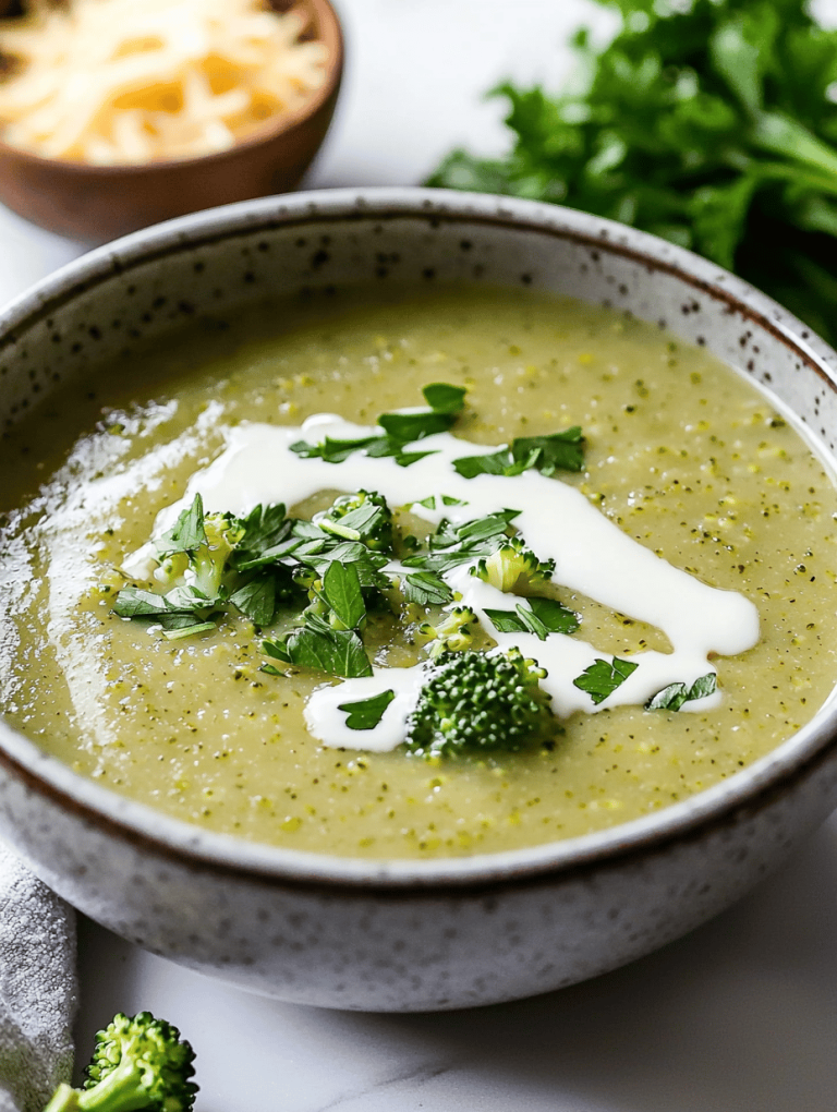 Slow-Cooked Creamy Broccoli Soup with a Pantry Twist