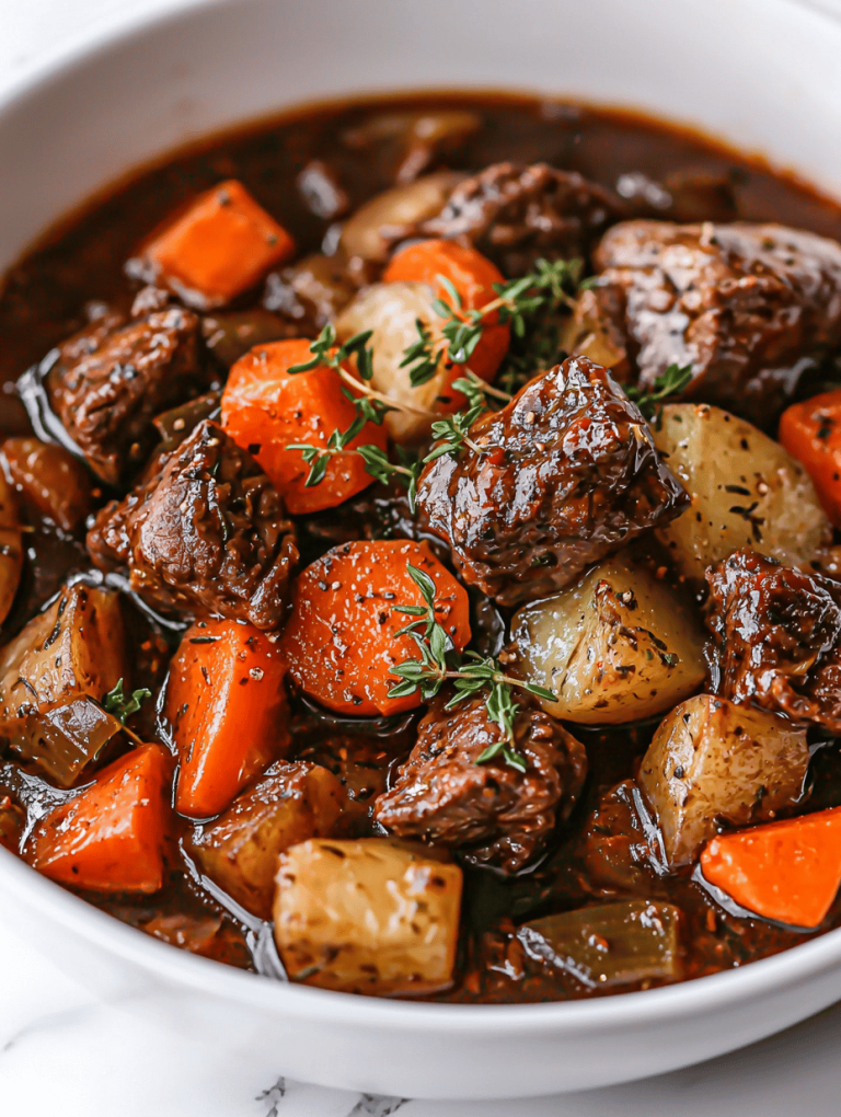 Unconventional Crockpot Beef Stew with Root Vegetables: A Slow-Cooked Symphony